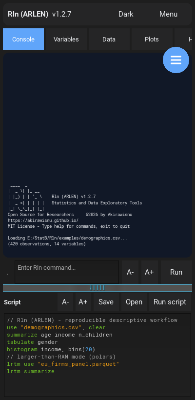 Script editor